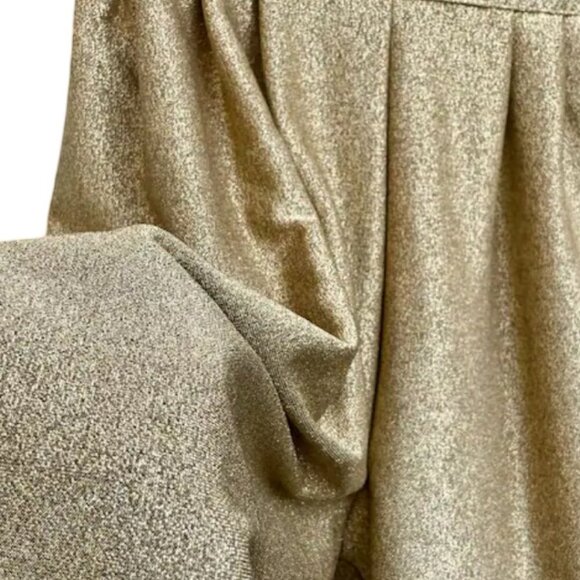 Vintage 80s Gold Metallic High Waist Stirrup Harem Pants Size Medium Women’s - Picture 4 of 10